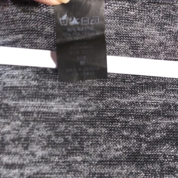 Enough About Me Heather Gray Reindeer Long Sleeve Henley Top Size M - Picture 5 of 6